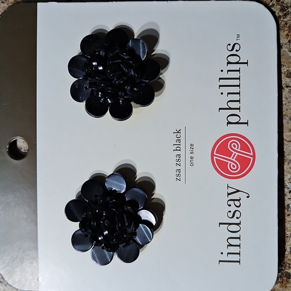 lindsay phillips Shoes - Lindsay Phillips Zsa Zsa Black Interchangable Shoe Snaps